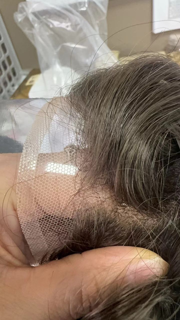 Undetectable Men's French Lace Toupee Hair Replacement System Manufacturer