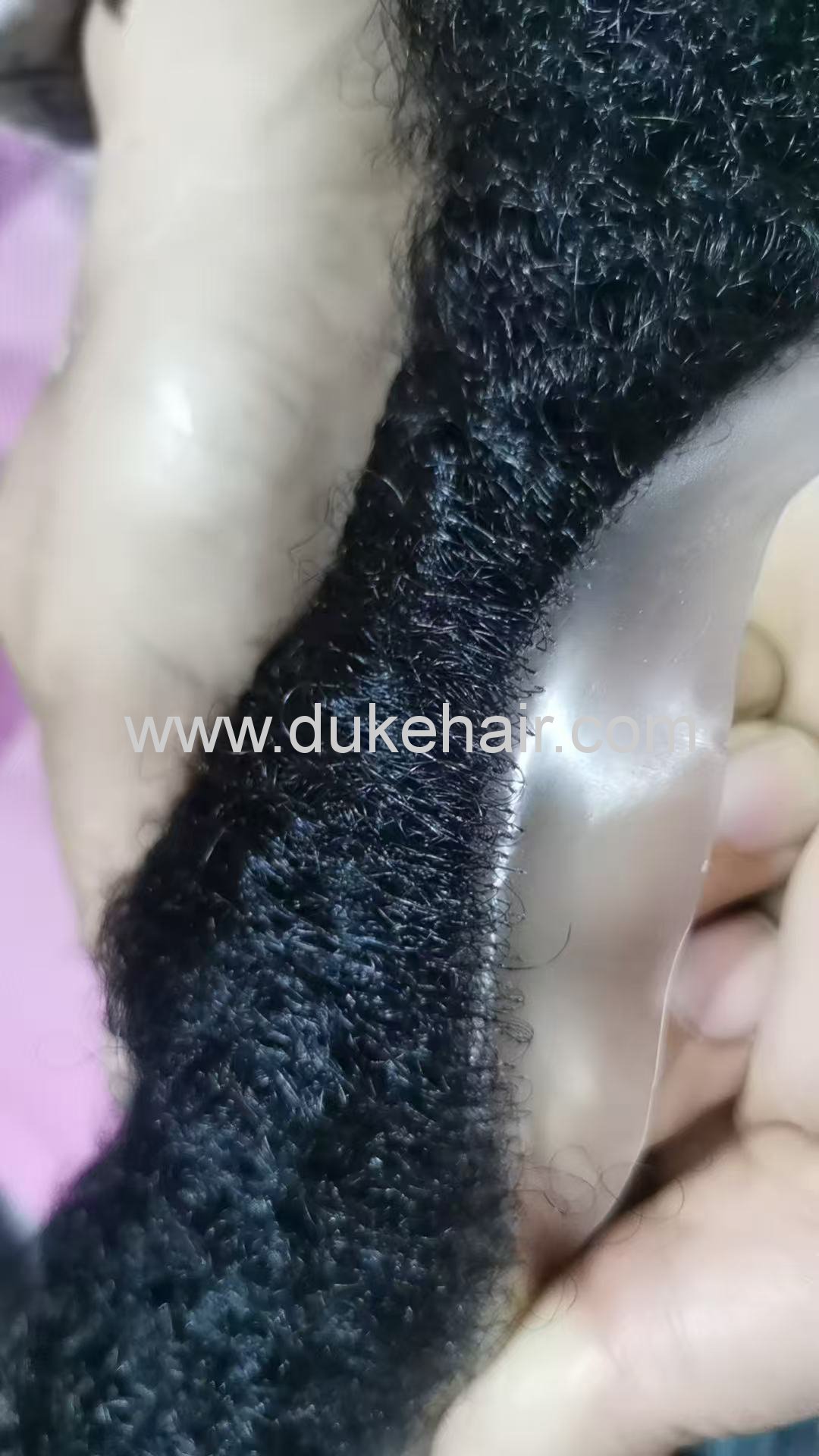 PU Afro Hair Toupee 8mm Wave Curly For Men From Duke Hair Wholesale Manufature