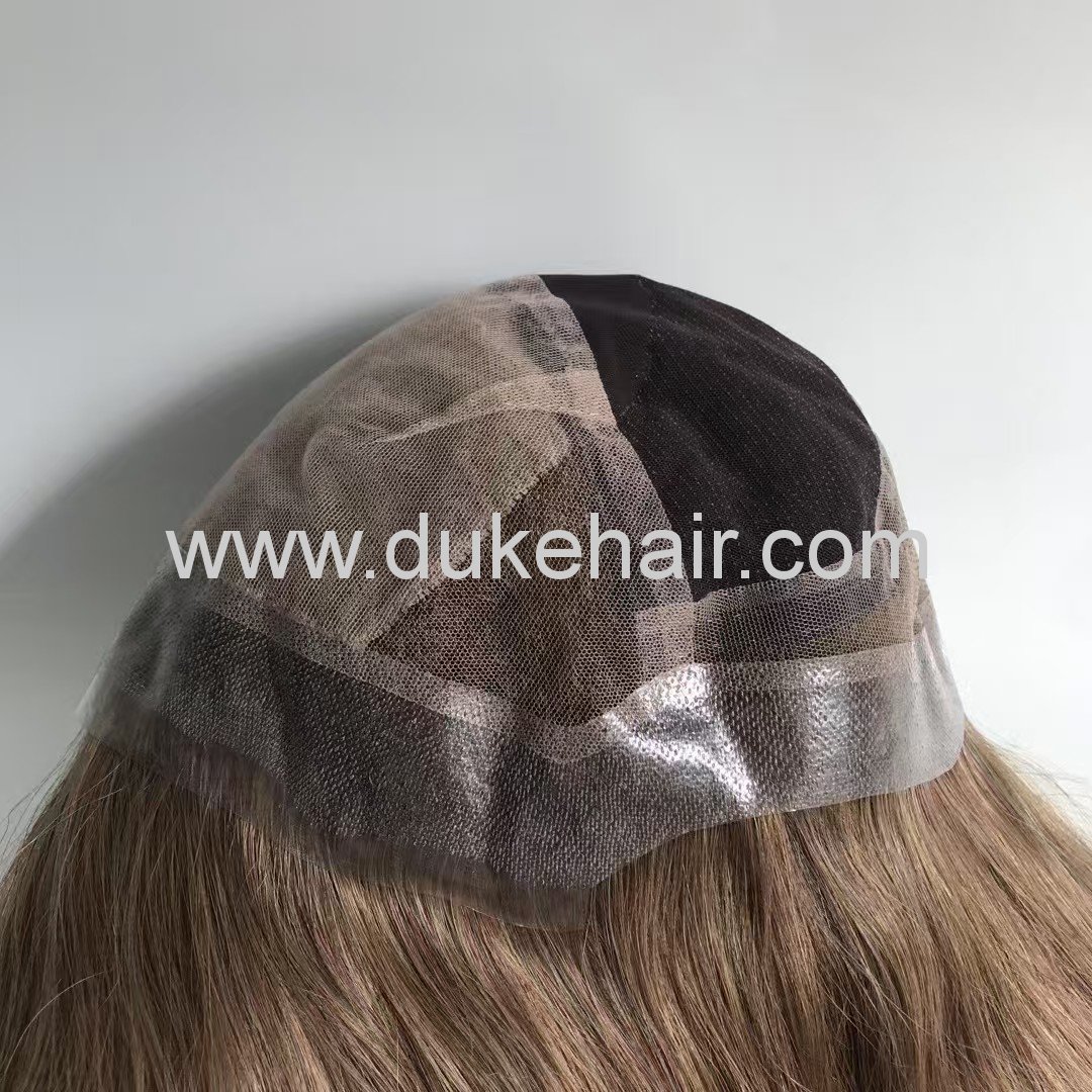 Medical wig Lace In Center And Polly PU Around