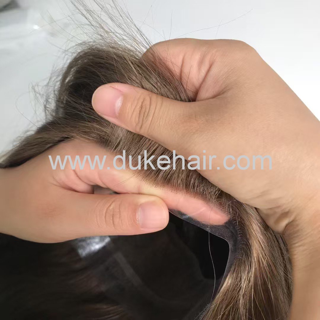 Medical wig Lace In Center And Polly PU Around